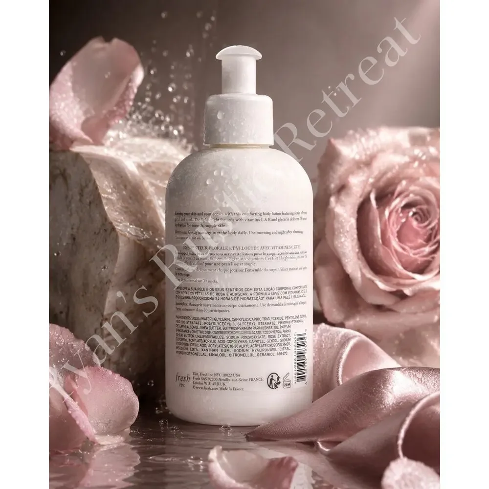 fresh - Rose Morning - Body Lotion - A Velvety Floral Scent - 10 fl oz/ 300 mL